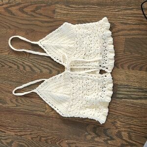 American eagle crochet top